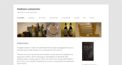Desktop Screenshot of hadstenlokalarkiv.dk