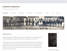 Tablet Screenshot of hadstenlokalarkiv.dk